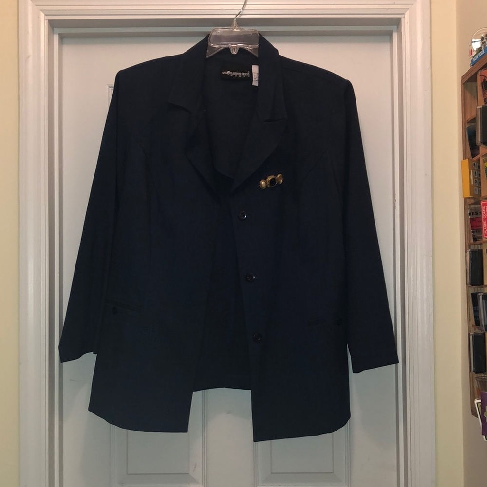 Two-Piece Set with a brooch